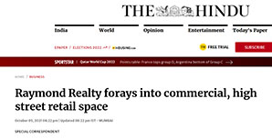 Raymond Realty forays into commercial, high street retail space